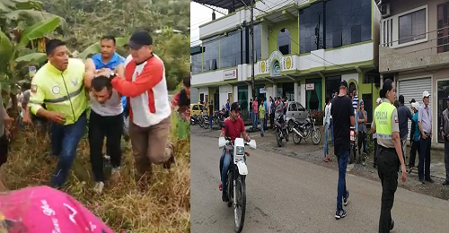 Cruce de balas en Caluma por intento de asalto en una Coop. de ahorro y crédito