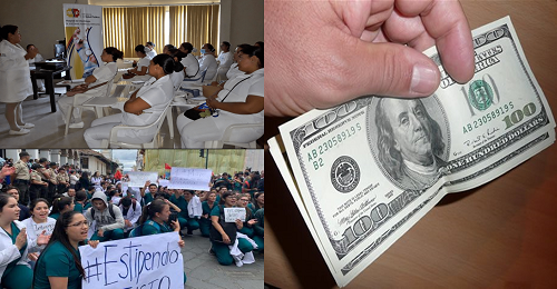 Estudiantes de medicina sufren reducción de $200 de sueldo en su internado rotativo