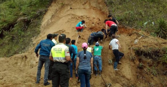 Derrumbe aplastó a niño de 6 años en Guaranda