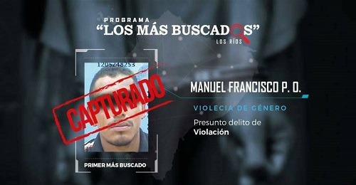 El más buscado de Los Ríos fue capturado