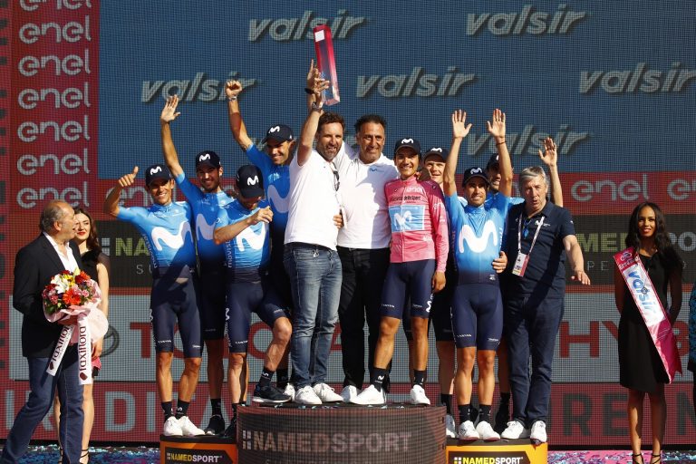 Carapaz y Movistar Team triunfan en el Giro