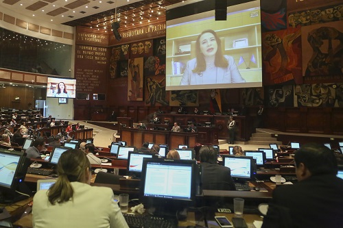 Asamblea Nacional no aprobó censura a la excanciller María Fernanda Espinosa
