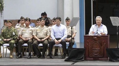 Moreno dispone que los militares salgan a la calle a combatir la delincuencia