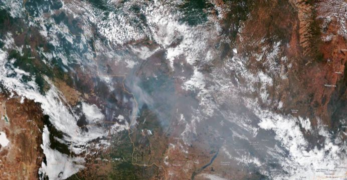 A Ecuador llegó nube de monóxido de carbono proveniente de incendio en el Amazonas
