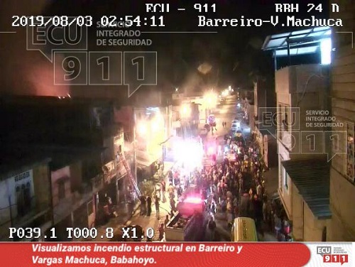 Babahoyo: Incendio fue atendido por ECU 911