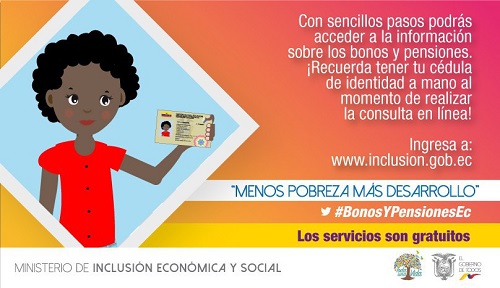 MIES invita a nuevos usuarios a verificar asignación de bonos y pensiones