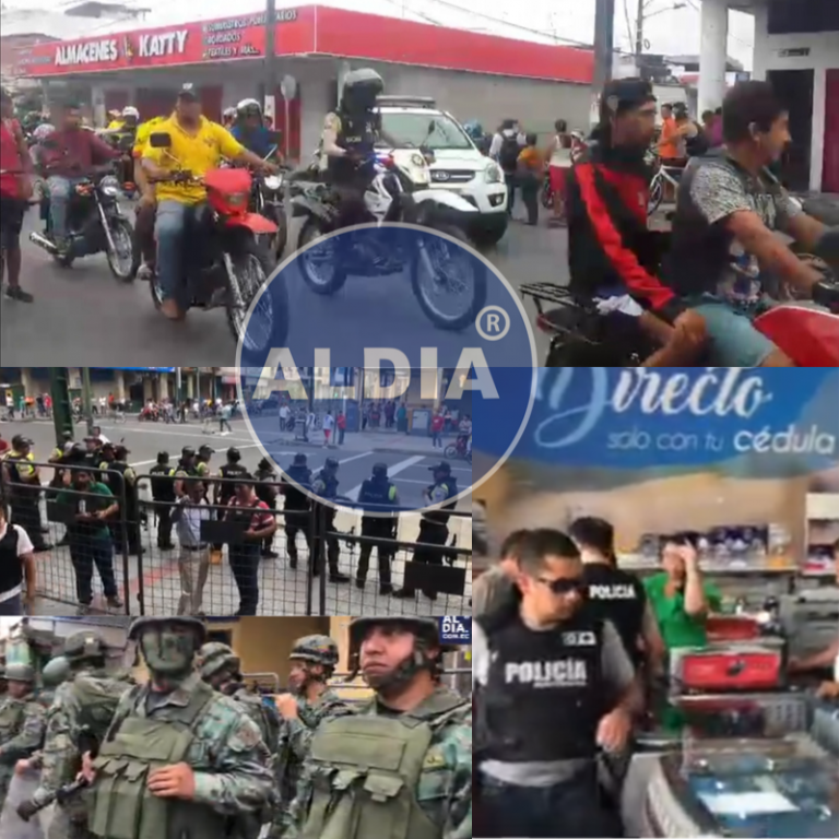 Manifestaciones y  saqueos en Quevedo al cumplirse 6 días de paralización