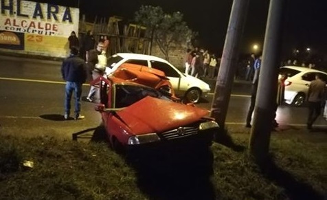 Chimbo: Cuatro personas resultaron heridas en accidente de tránsito
