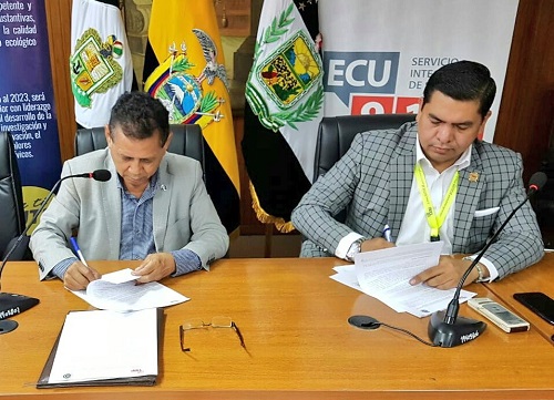 La Universidad Técnica de Babahoyo y el ECU911 firmaron Convenio de Cooperación Interinstitucional