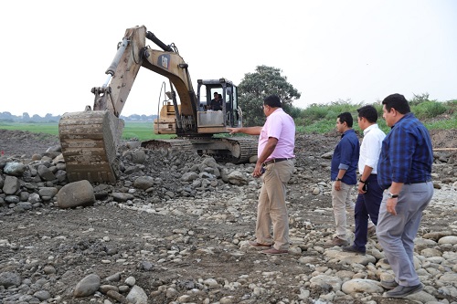 Babahoyo: Trabajos de construcción de terraplén en El Salto fueron inspeccionados