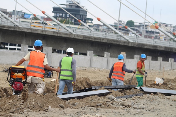 Quevedo: Avanza obra de parque Lineal en San Camilo