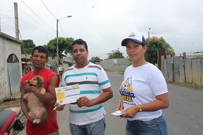 Municipio de Quevedo y Vice prefectura de Los Ríos desarrollan  campaña de desparasitación a perros y gatos
