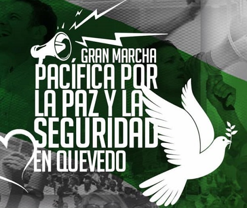 Marcha por la paz y la seguridad en Quevedo