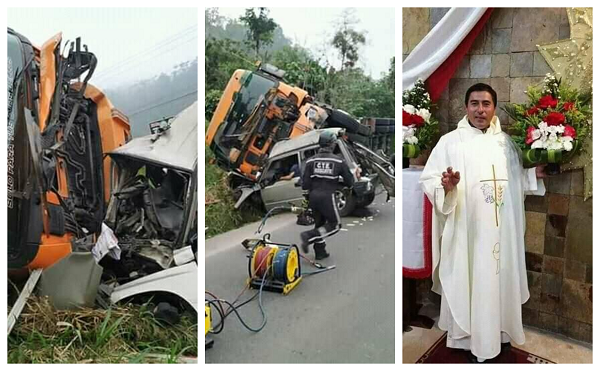 Accidente de tránsito cobra la vida del sacerdote Luis Modesto Escudero
