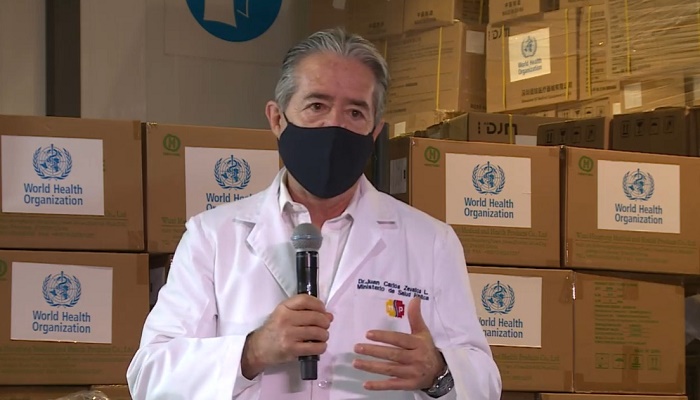 Más de 400 toneladas métricas de insumos médicos llegaron a Ecuador
