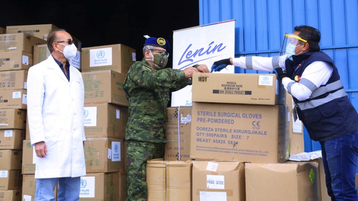 MSP entrega equipos e insumos médicos para el Hospital de las Fuerzas Armadas de Quito