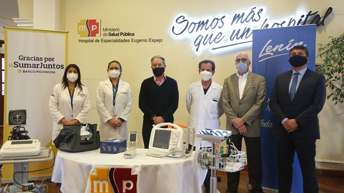 MSP recibe 117 equipos médicos para 5 hospitales de Quito