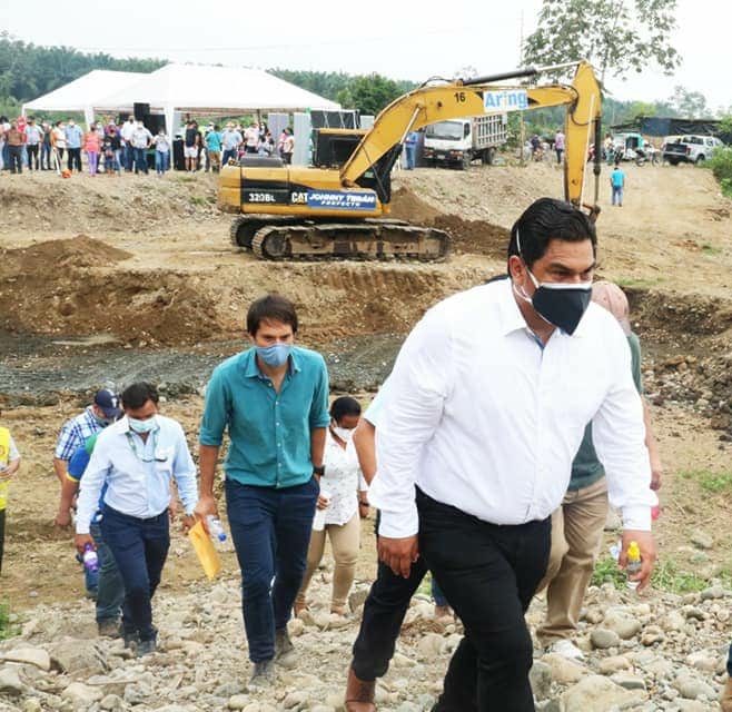 Arrancó construcción del puente sobre el río San Pablo del cantón Valencia