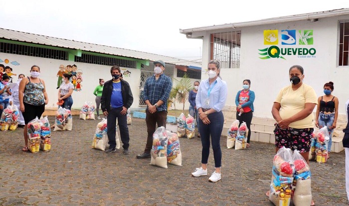 En Quevedo entregan kits alimenticios en Centros de Desarrollo Infantil
