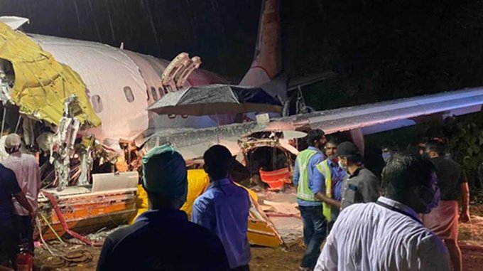 Avión de Air India Express se estrella, 14 fallecidos y 15 heridos de gravedad es el resultado