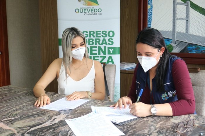 Municipio de Quevedo y MIES firman convenio técnico económico para erradicar la mendicidad en la ciudad