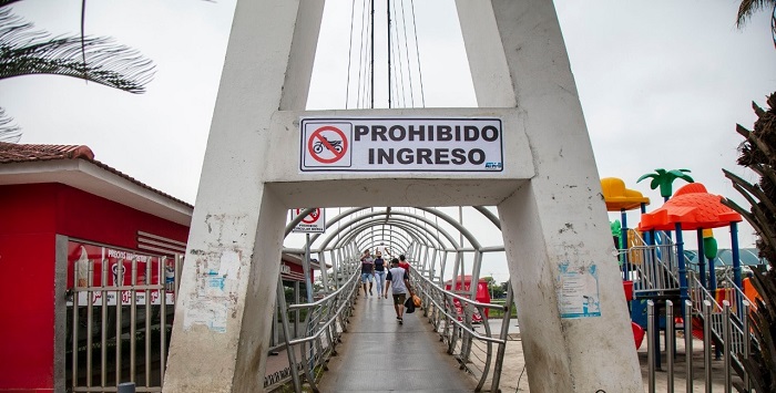 En Babahoyo, motociclistas que circulen en puentes peatonales serán sancionados