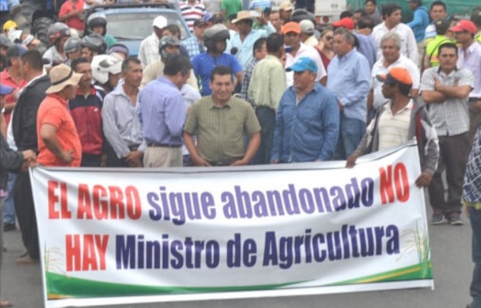 Agricultores de Babahoyo se alistan para nueva protesta pacífica