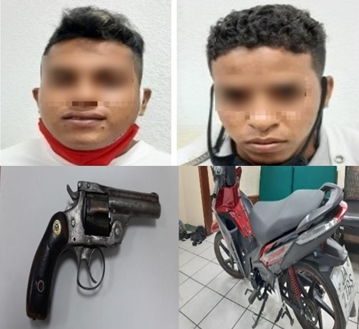 En Quevedo, dos detenidos por tenencia ilegal de arma de fuego