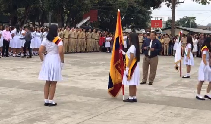 Juramento de la bandera en Ecuador será virtual o presencial, en Quevedo será en el NID