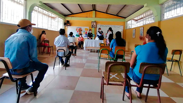 Socializan plan de retorno a clases presenciales en sectores rurales de Portovelo