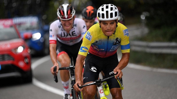 Jonathan Caicedo gana la tercera etapa del Giro de Italia 2020