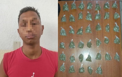 Hombre es detenido en Quevedo; encontraron en su poder 134 gramos de Marihuana