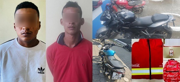 Dos detenidos en Quevedo por presunto robo de motocicleta