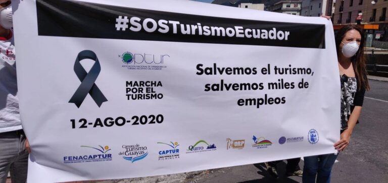 Gremios de turismo marcharán este lunes en Guayaquil y Quito