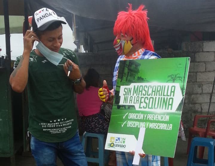 ‘Sin mascarilla ni a la esquina’ es la campaña municipal en Quevedo