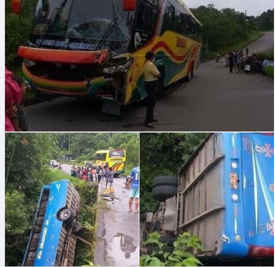 Choque de buses deja una niña fallecida y 14 heridos en la Amazonía