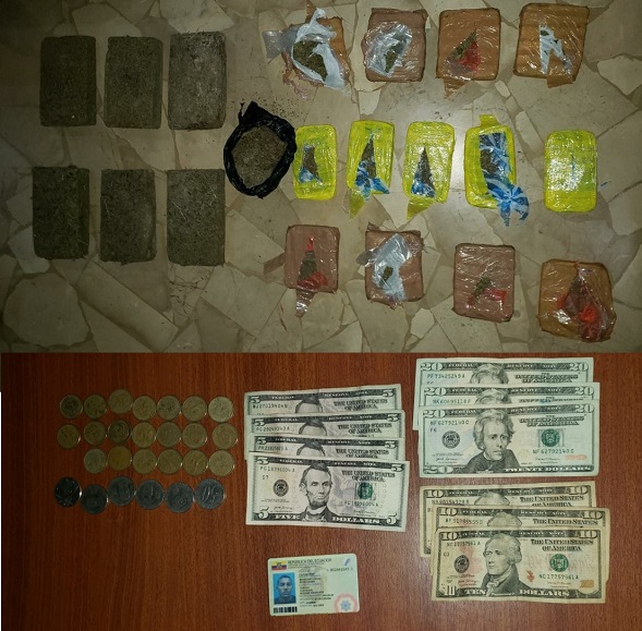 Quevedo: Marihuana y dinero en efectivo fueron decomisados en un domicilio