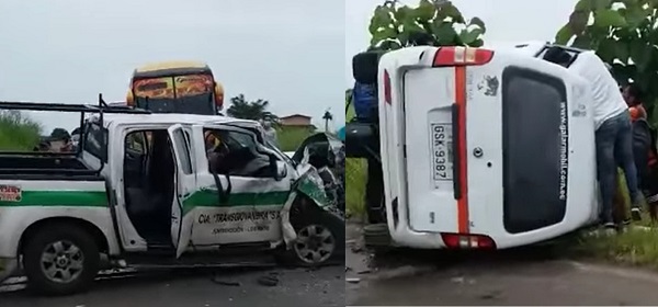 Accidente de tránsito en la vía a Palenque deja tres heridos