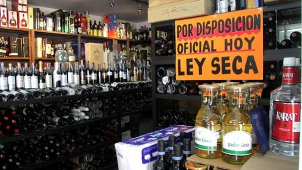 La Ley Seca en Ecuador empieza desde el mediodía de mañana