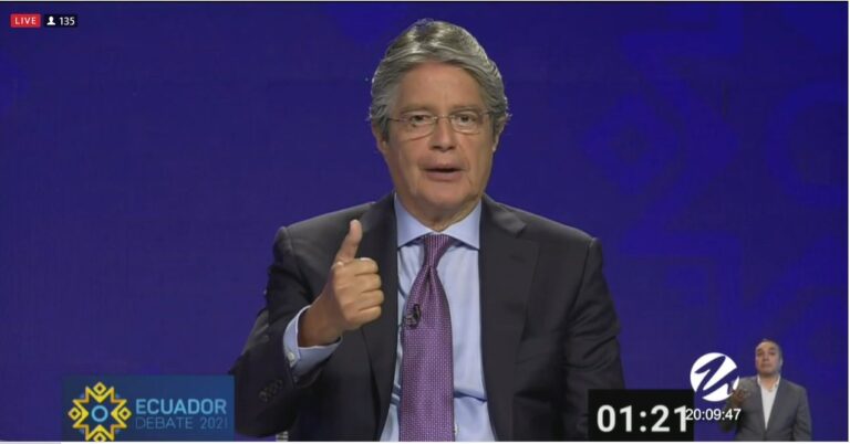 Debate presidencial 2021: Aquí el texto completo de la intervención de Guillermo Lasso, aspirante de CREO-PSC