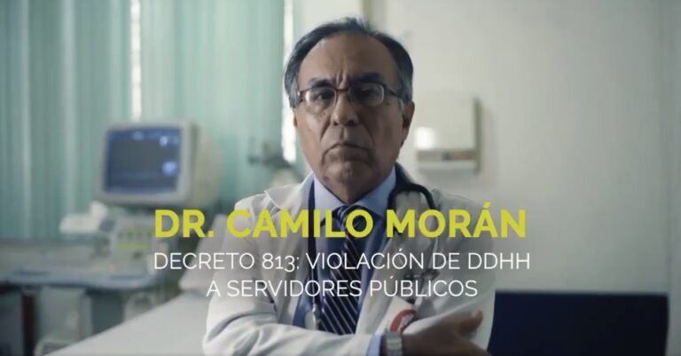 Médico ecuatoriano recibe amenazas de muerte luego de publicar un video, reporta Fudamedios