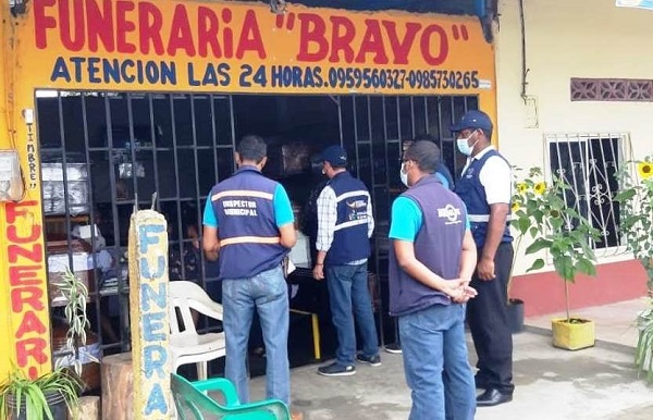 Funerarias fueron sancionadas por no acatar disposiciones del COE cantonal de Buena Fe