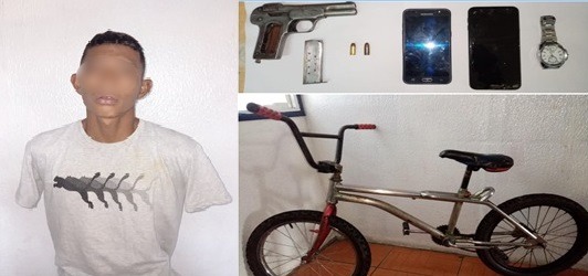 Quevedo: Intentó escapar en su bicicleta, pero fue detenido por la Policía