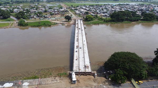 El puente más largo de la provincia de Los Ríos se construye en Babahoyo