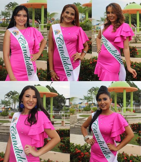 Cinco hermosas jovencitas participan para Reina de la parroquia La Esperanza 2021-2022