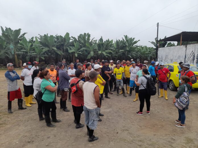 Los trabajadores esperan el dinero de su trabajo, para reincorporarse a las labores agrícolas.