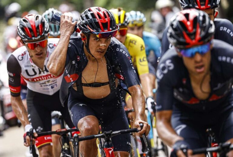 Carapaz recuperó el cuarto lugar en la general luego de una etapa de alta montañan en el Tour de Francia