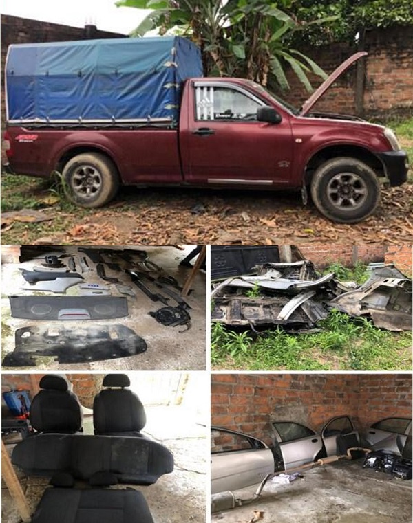 Quevedo: Policía recupera vehículo robado y autopartes de otro