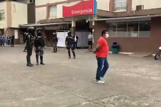 Quevedo: Dos heridos en balacera; personas causan disturbio en el Hospital Sagrado Corazón de Jesús