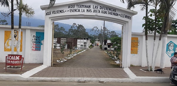 Cementerio municipal de Montalvo, listo para el día de los fieles difuntos